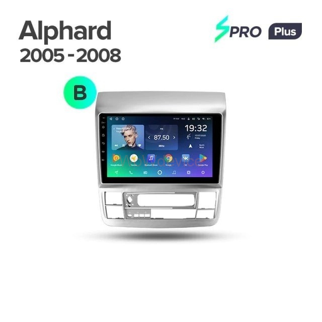 Штатная магнитола Teyes SPRO Plus 6/128 Toyota Alphard 1 H10 (2005-2008) F2