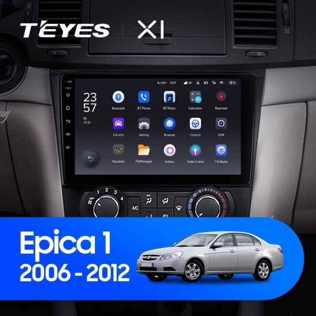 Штатная магнитола Teyes X1 4G 2/32 Chevrolet Epica 1 (2006-2012)