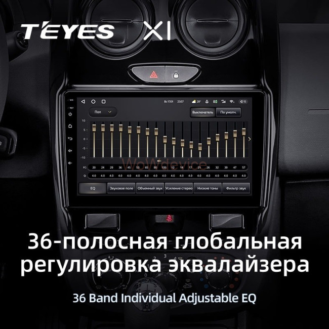 Штатная магнитола Teyes X1 4G 2/32 Renault Duster (2015-2020)