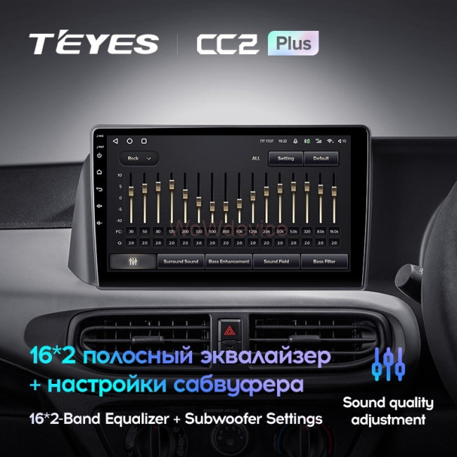 Штатная магнитола Teyes CC2 Plus 6/128 Hyundai i10 3 (2019-2023) Правый руль