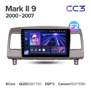 Штатная магнитола Teyes CC3 360 6/128 Toyota Mark II 9 X110 (2000-2007) F2