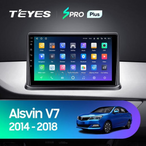Штатная магнитола Teyes SPRO Plus 4/64 Changan Alsvin V7 (2014-2018)