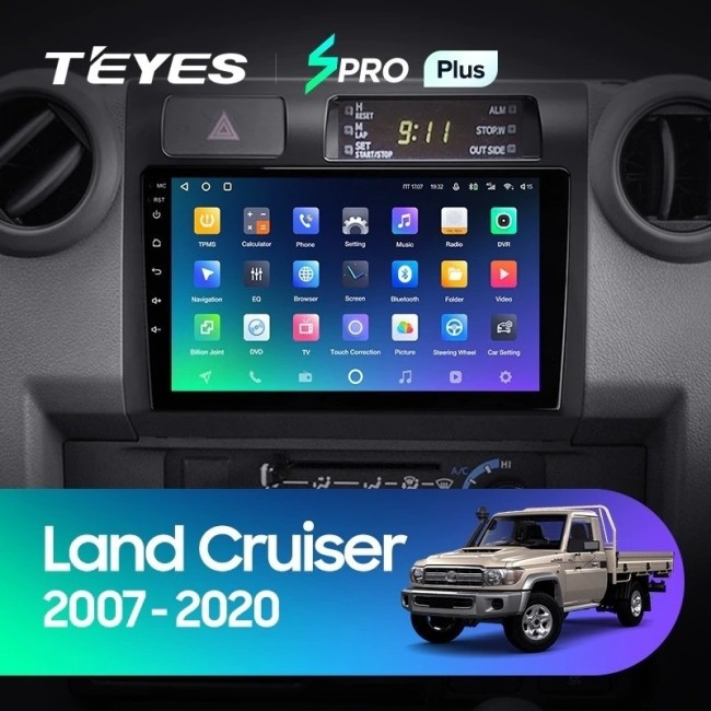 Штатная магнитола Teyes SPRO Plus 4/64 Toyota Land Cruiser 70 Series LC 79 (2007-2020)