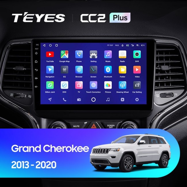 Штатная магнитола Teyes CC2 Plus 6/128 Jeep Grand Cherokee WK2 (2013-2020)