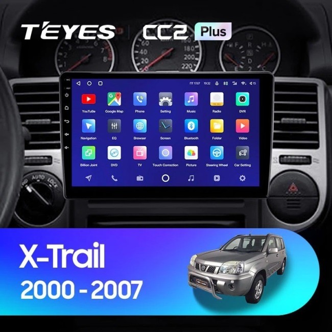 Штатная магнитола Teyes CC2 Plus 6/128 Nissan X-Trail T30 (2000-2007)