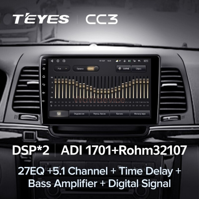 Штатная магнитола Teyes CC3 3/32 Kia Opirus GH (2006-2011) Штатная магнитола Teyes CC3 3/32 Kia Opirus GH (2006-2011)
