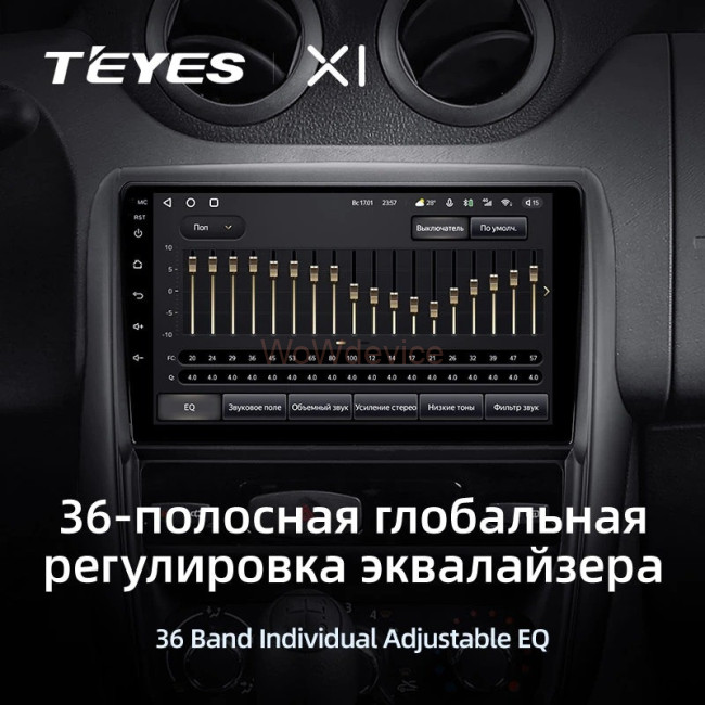 Штатная магнитола Teyes X1 4G 2/32 Renault Duster 1 (2010-2015)