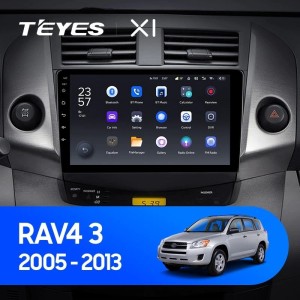 Штатная магнитола Teyes X1 4G 2/32 Toyota RAV4 3 XA30 (2005-2013) 9"