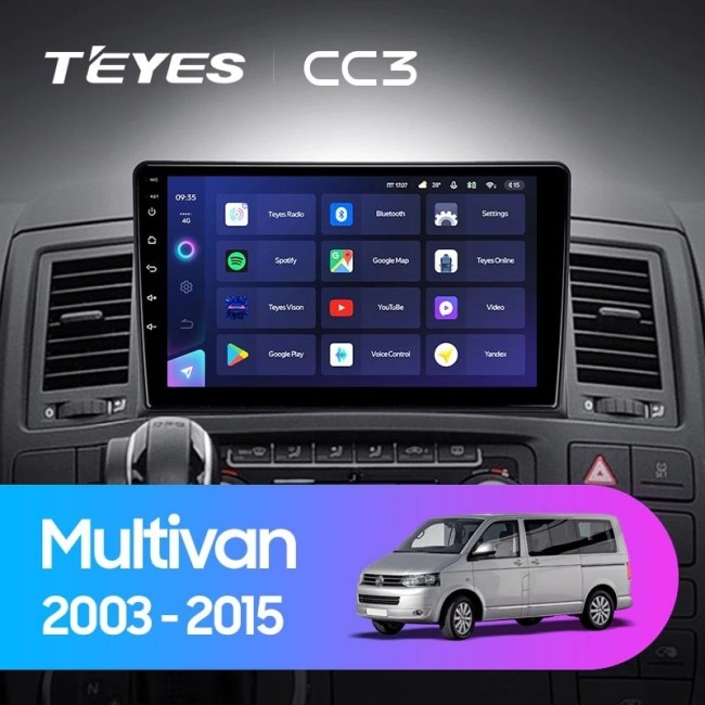 Штатная магнитола Teyes CC3 6/128 Volkswagen Multivan T5 (2003-2015)