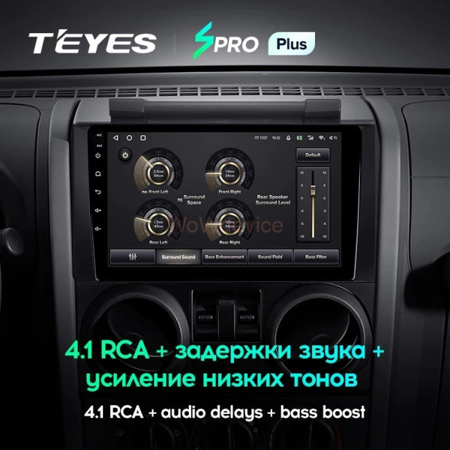 Штатная магнитола Teyes SPRO Plus 6/128 Jeep Wrangler 3 JK (2008-2010) F1 Штатная магнитола Teyes SPRO Plus 6/128 Jeep Wrangler 3 JK (2008-2010) F1