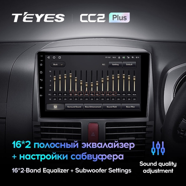 Штатная магнитола Teyes CC2L Plus 1/16 Toyota Rush J200 (2006-2016) Правый руль