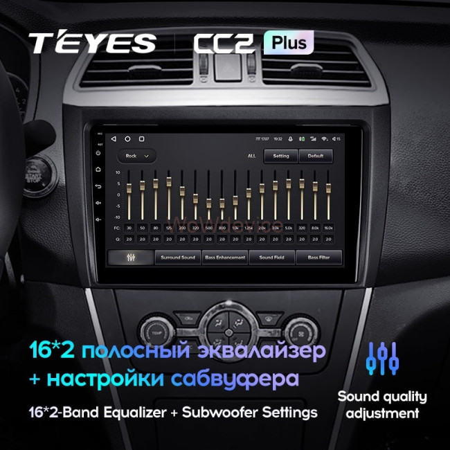 Штатная магнитола Teyes CC2L Plus 1/16 Lifan 650EV (2015-2019)
