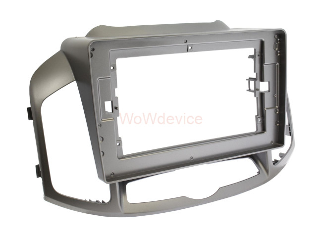 Рамка магнитолы 9.0" (цв.Серебро) для CHEVROLET Captiva 2011-2015