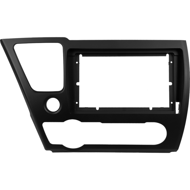 Рамка магнитолы 9.0" (цв.Глянцевый Черный) для HONDA Civic Sedan 2013-2017 Левый руль