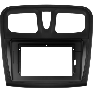 Рамка магнитолы 9.0" (цв.Черный) для RENAULT (DACIA) Logan, Sandero 2013-2018