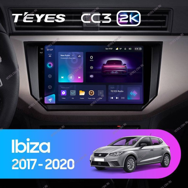 Штатная магнитола Teyes CC3 2K 4/64 Seat Ibiza (2017-2020)