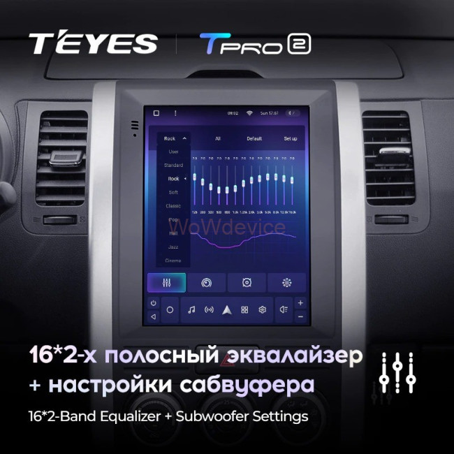 Штатная магнитола Tesla style Teyes TPRO 2 4/64 Nissan X-Trail 2007-2015 Тип A