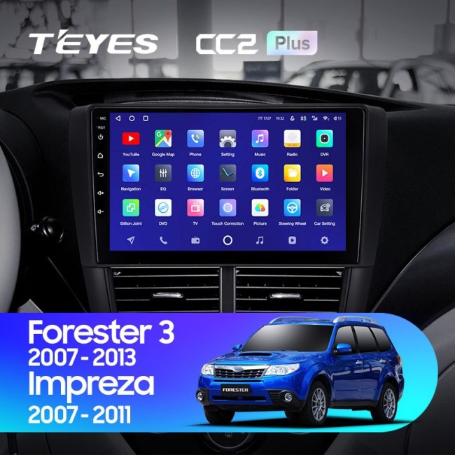 Штатная магнитола Teyes CC2 Plus 3/32 Subaru Forester 3 SH (2007-2013)