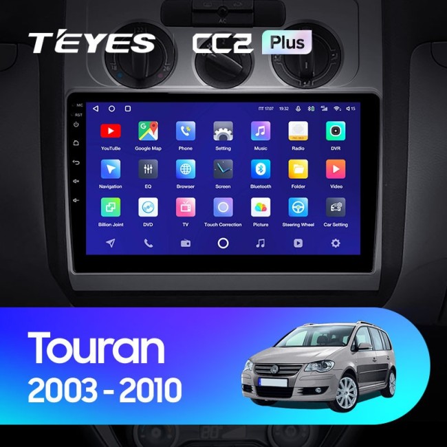 Штатная магнитола Teyes CC2 Plus 3/32 Volkswagen Touran 1 (2003-2010) F1