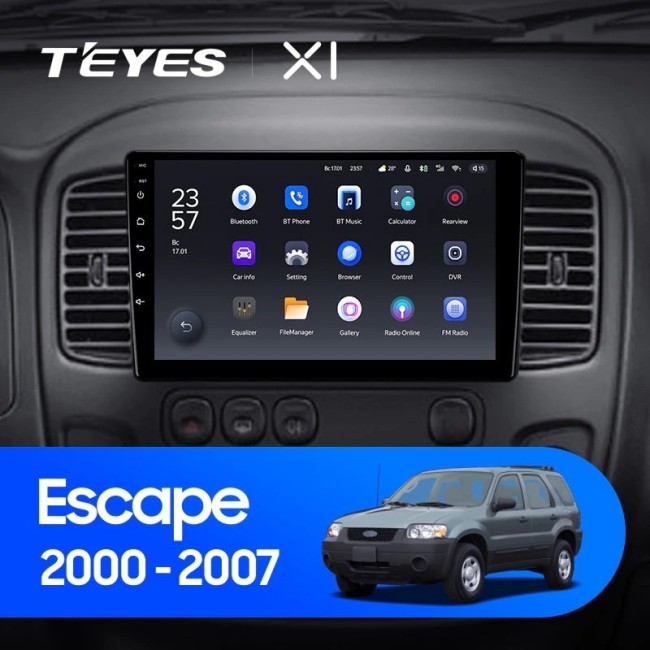 Штатная магнитола Teyes X1 4G 2/32 Ford Escape (2000-2007)