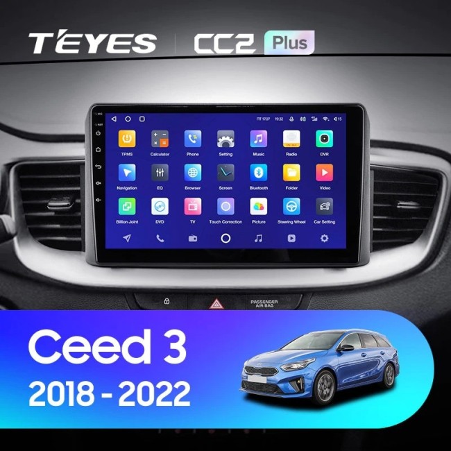 Штатная магнитола Teyes CC2 Plus 4/64 Kia Ceed 3 CD (2018-2022)