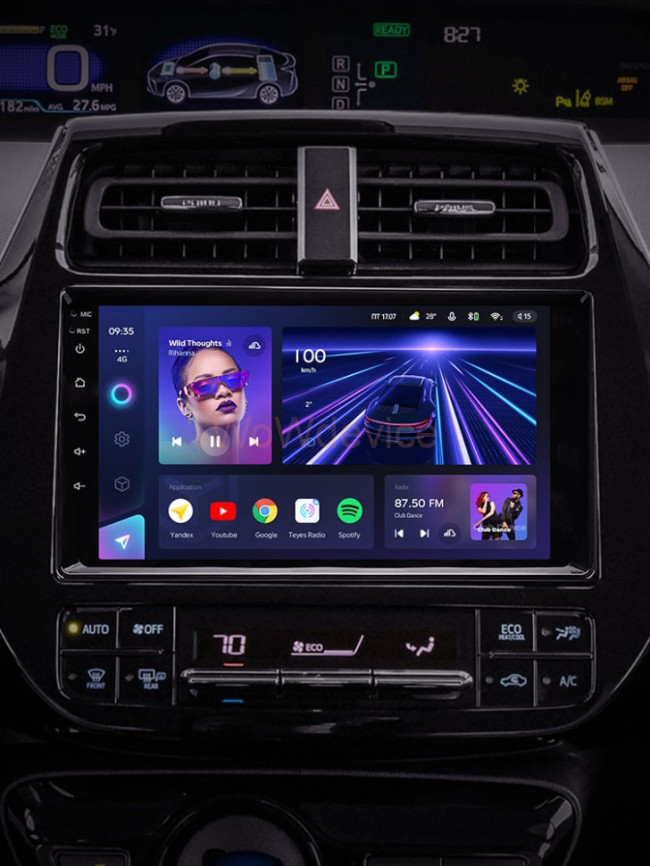 Штатная магнитола Teyes CC3 3/32 Toyota Prius XW50 (2015-2020)