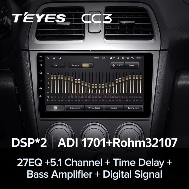 Штатная магнитола Teyes CC3 4/64 Subaru Impreza GD GG 2002-2007 Штатная магнитола Teyes CC3 4/64 Subaru Impreza GD GG 2002-2007