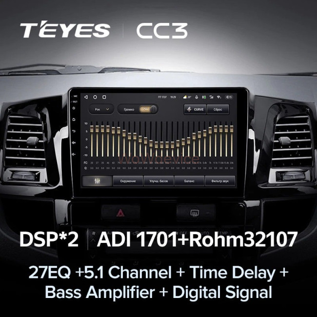 Штатная магнитола Teyes CC3 6/128 Toyota Fortuner (2008-2014) F2 Штатная магнитола Teyes CC3 6/128 Toyota Fortuner (2008-2014) F2