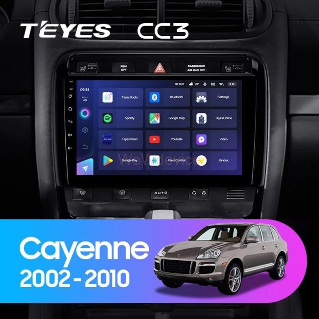 Штатная магнитола Teyes CC3L 4/32 Porsche Cayenne I 1 9PA (2002-2010)
