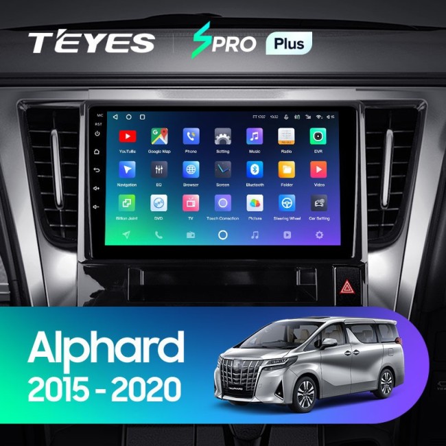 Штатная магнитола Teyes SPRO Plus 6/128 Toyota Alphard H30 (2015-2020)