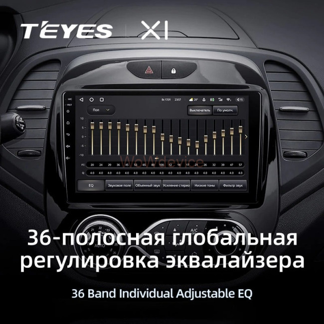 Штатная магнитола Teyes X1 4G 2/32 Renault Kaptur (2016-2019) F1