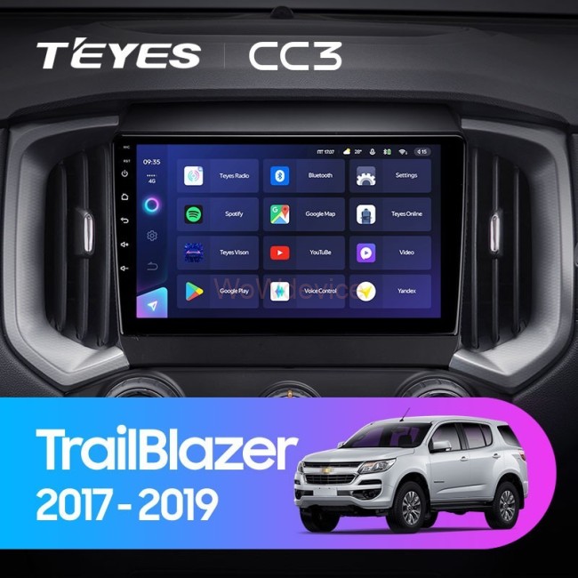 Штатная магнитола Teyes CC3 360 6/128 Chevrolet TrailBlazer (2017-2019)