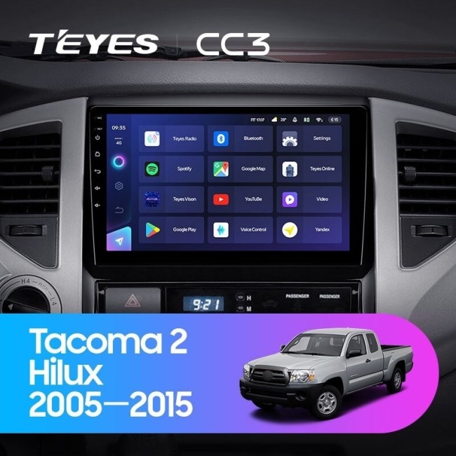 Штатная магнитола Teyes CC3 6/128 Toyota Hilux (2005-2015)