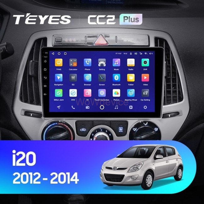 Штатная магнитола Teyes CC2L Plus 1/16 Hyundai i20 2 (2012-2014)