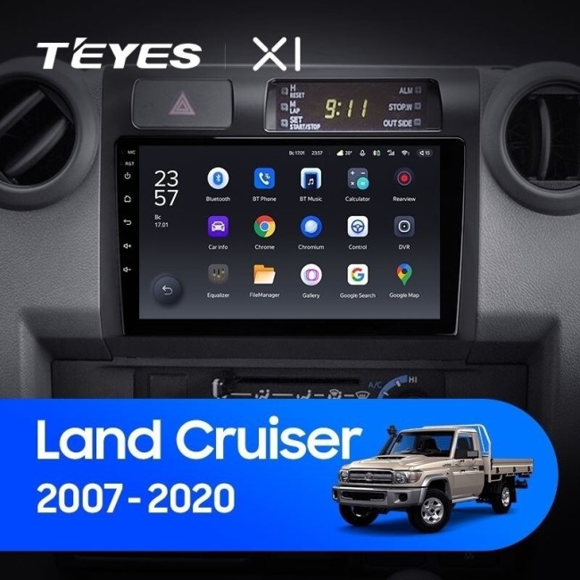 Штатная магнитола Teyes X1 4G 2/32 Toyota Land Cruiser 70 Series LC 79 (2007-2020)