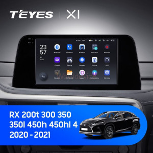 Штатная магнитола Teyes X1 4G 2/32 Lexus RX200t RX300 RX350 RX350l RX450h RX450hl AL20 IV (2015-2021)