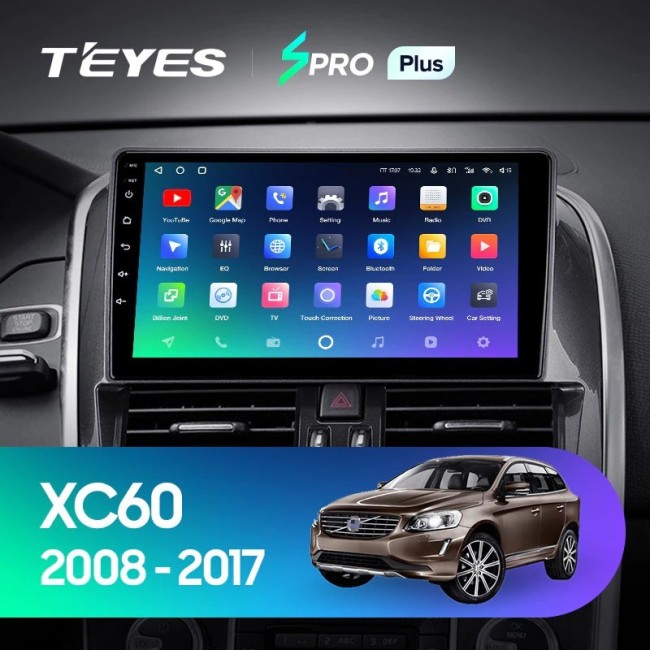 Штатная магнитола Teyes SPRO Plus 6/128 Volvo XC60 I 1 (2008-2017) F2