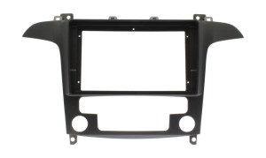Рамка магнитолы 9.0" (цв.Черный) для FORD S-Max 2006-2015 Климат