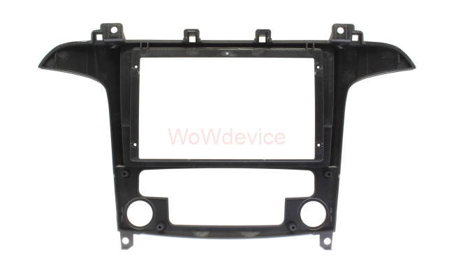Рамка магнитолы 9.0" (цв.Черный) для FORD S-Max 2006-2015 Климат