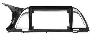Рамка магнитолы 9.0" (цв.Глянцевый Черный) для KIA K4 2014-2017 Левый руль