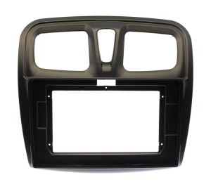 Рамка магнитолы 10.2" (цв.Черный) для RENAULT (DACIA) Logan, Sandero 2013-2018