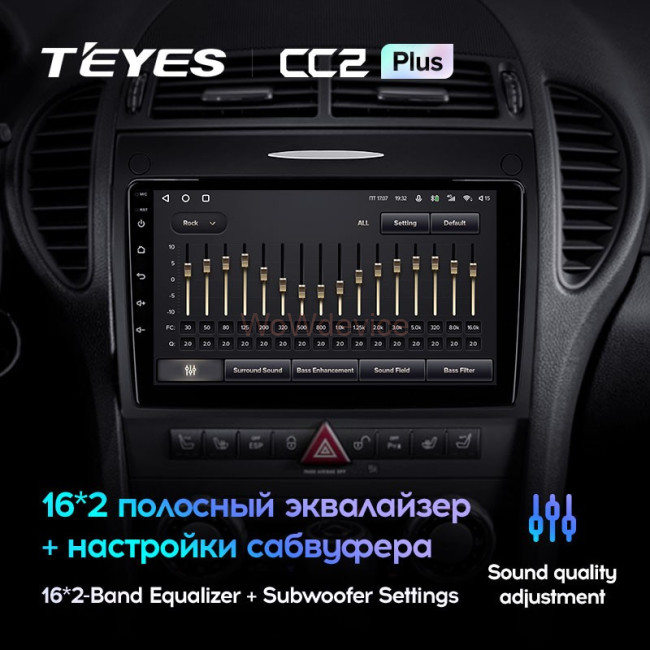 Штатная магнитола Teyes CC2 Plus 3/32 Mercedes-Benz SLK-Class R171 (2004-2011)