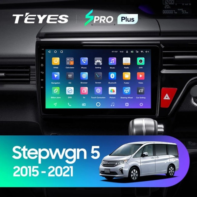 Штатная магнитола Teyes SPRO Plus 3/32 Honda Stepwgn 5 (2015-2021) правый руль