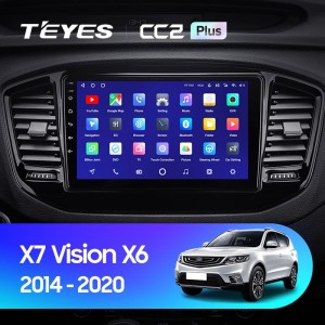 Штатная магнитола Teyes CC2L Plus 1/16 Geely Emgrand X7 (2014-2020)