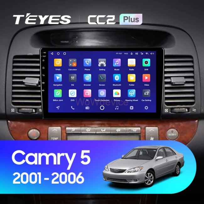 Штатная магнитола Teyes CC2L Plus 2/32 Toyota Camry 5 XV 30 (2001-2006) Тип-B