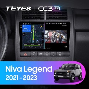 Штатная магнитола Teyes CC3 2K 6/128 LADA Niva Legend (2021-2023)