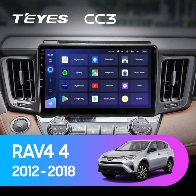 Штатная магнитола Teyes CC3 3/32 Toyota RAV4 (2012-2018)