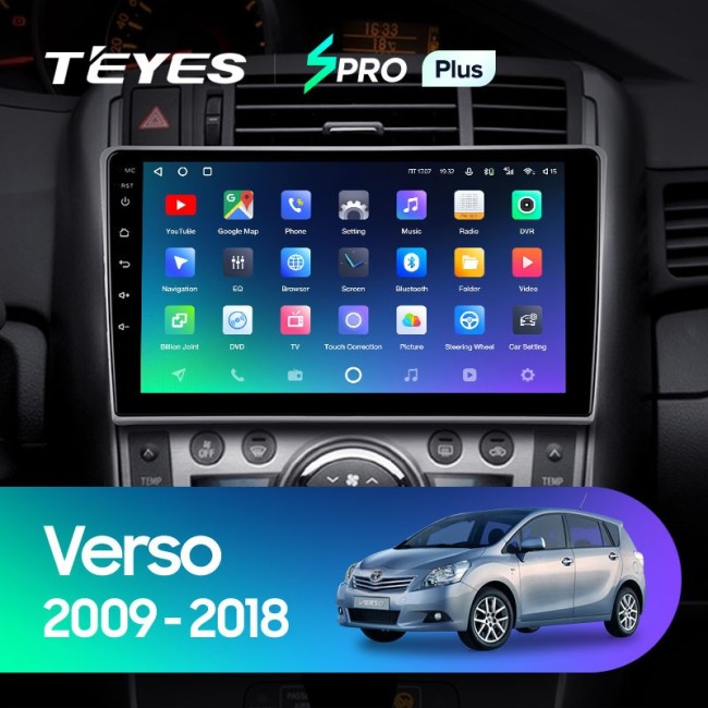 Штатная магнитола Teyes SPRO Plus 3/32 Toyota Verso R20 (2009-2018)