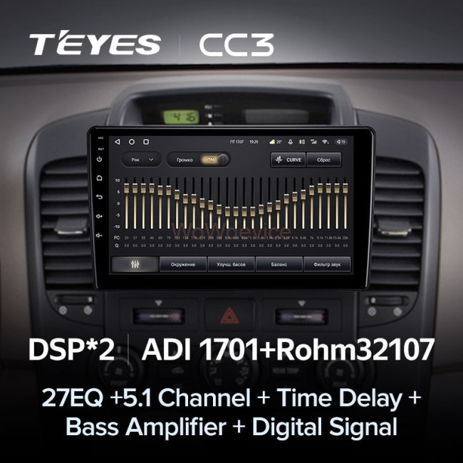 Штатная магнитола Teyes CC3 360 6/128 Kia Carnival VQ (2006-2014)