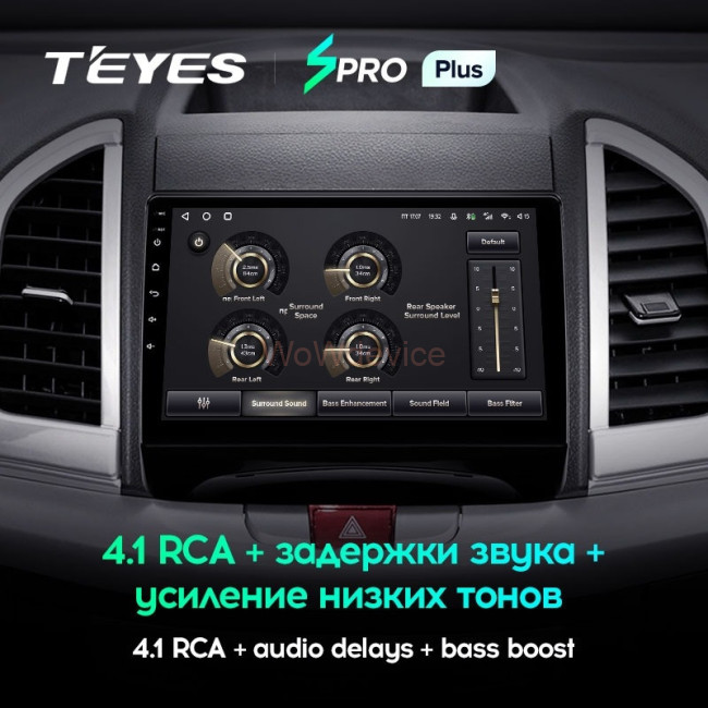 Штатная магнитола Teyes SPRO Plus 6/128 JAC Refine S3 (2016-2019)
